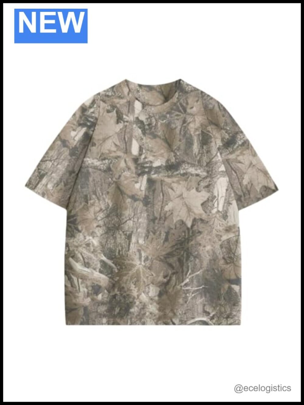 Oversized Camo Y2K Crewneck Short Sleeve Graphic T-Shirt Unisex Summer Tee